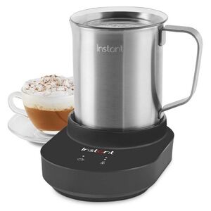 NWT Instant Milk Frother in Silver and Black